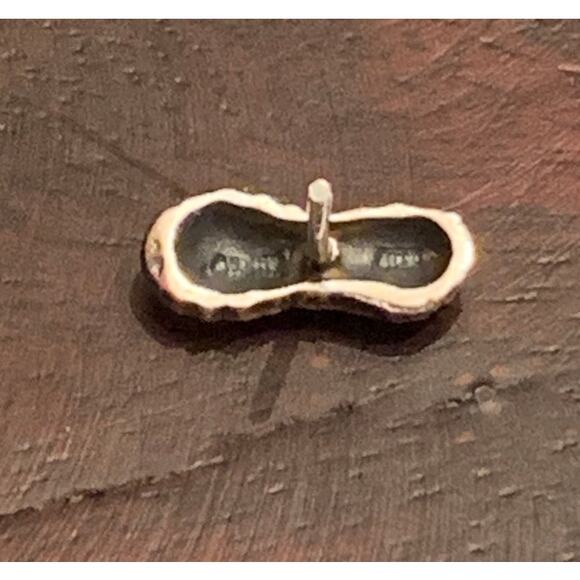 Rare and Retired James Avery Sterling Silver Peanut Earrings - Picture 7 of 8